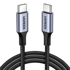 Cablu de Date USB-C la Type-C, PD100W, 5A, 480Mbps, 1m, Ugreen US316, Negru - Img 1