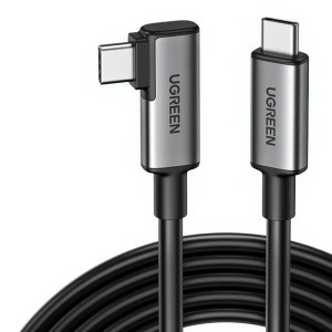 Cablu de Date USB-C la USB-C 5Gbps, 60W, VR Device Cable, 5m, Ugreen US551, Negru