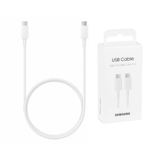 Cablu de Date USB-C to Type-C Super Fast Charging 5A, 1m - Samsung (EP-DN975BWEGWW) - White (Blister Packing) - Img 1