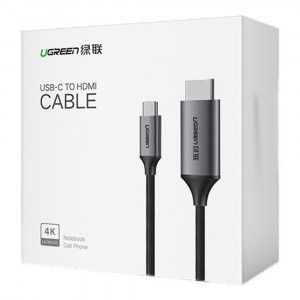 Cablu Video Type-C la HDMI 4K@60Hz, 1.5m, Ugreen MM142, Negru / Gray - Img 7