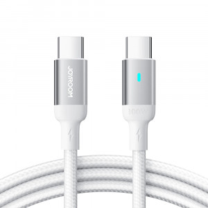 Cablue de date Type-C la Type-C, Fast Charge 100w, 480Mbs, 1.2m, JoyRoom - Alb - Img 1