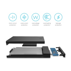 Carcasa HDD/SDD, SATA, 5Gbps, Ugreen US221, Negru - Img 2