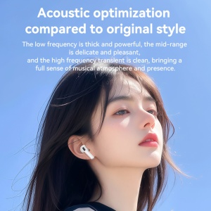 Casti wireless, Bluetooth 5.4, Microfon ENC, Half-in-ear, Yesido, Alb - Img 7