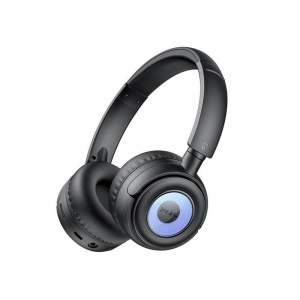 Casti wireless copii, Bluetooth 5.3, RGB, 500mAh, Jack 3.5mm, Yesido, Negru