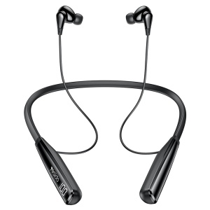 Casti Wireless Neckband, Bluetooth v5.3, Baterie 500mAh, Autonomie 80h, Magnetic, Yesido, Negru
