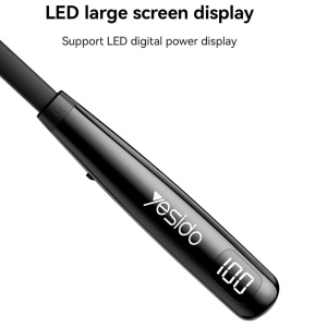 Casti Wireless Neckband, Bluetooth v5.3, Baterie 500mAh, Autonomie 80h, Magnetic, Yesido, Negru - Img 5
