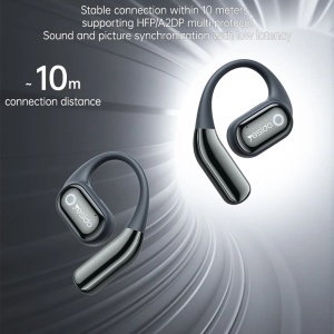 Casti wireless, Open-ear, Bluetooth 5.4, LCD, 14.2mm, Yesido, Negru - Img 3