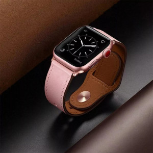 Curea Apple Watch (38mm / 40 mm / 41 mm), Techsuit W033 - Negru - Img 3