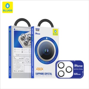 Folie Camera pentru iPhone 17 Pro / iPhone 17Pro Max, Sapphire Crystal Original Lens Glass Blueo, Protectie camera telefon, Albastru - Img 4