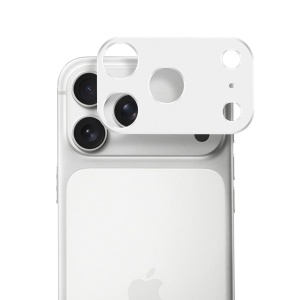 Folie camera pentru iPhone 17 Pro, SKYDDAR INNOVATION, Camera Glass Argintiu, set cu sticker