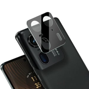 Folie camera pentru Motorola Edge 50 Ultra, SKYDDAR INNOVATION, Camera Glass Negru, set cu sticker