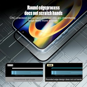 Folie pentru Honor 600 Smart, Sticla Securizata, Ultra HD, Protectie 111D, Montare Simplă, set cu sticker, Transparent - Img 3