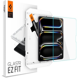 Folie pentru iPad Pro 13 (2024) / (2025), sticla securizata, Glas.tR EZ-FIT Spigen, Transparent