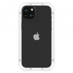 Folie pentru iPhone 15 Plus, Spigen Glas.TR EZ FIT - Negru - Img 7