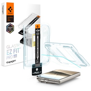 Folie pentru iPhone Duo - Spigen Glas.tR EZ FIT Pro HD (AGL12014) - Clear