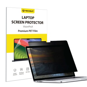 Folie pentru MacBook Pro 14", Magnetica, Protectie Vizuala Anti Spy, set cu sticker, VisionProX, Privacy