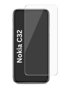 Folie pentru Nokia C32, SKYDDAR INNOVATION, Protectie 9H, 0.3mm, Clear Vision, set cu sticker, Transparent