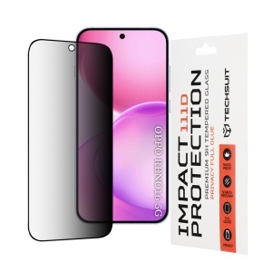 Folie pentru Oppo Reno16 / Reno16 Pro, Anti-spy Ultra HD, Protectie 9H, Montare Simplă, 111D, set cu sticker, Privacy