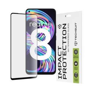 Folie pentru Realme 8 4G / 8 Pro, SKYDDAR INNOVATION, Sticla Securizata, Ultra HD, Protectie 111D, Montare Simplă, Transparent, set cu sticker