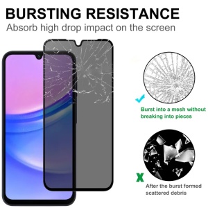 Folie pentru Samsung Galaxy A06, Anti-spy Ultra HD, Protectie 9H, Montare Simplă, 111D, Privacy, set cu sticker - Img 4