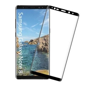 Folie pentru Samsung Galaxy Note 8, SKYDDAR INNOVATION, Sticla Securizata, Ultra HD, Protectie 111D, Montare Simplă, set cu sticker, Transparent