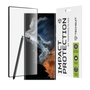 Folie pentru Samsung Galaxy S22 Ultra 5G, SKYDDAR INNOVATION, Sticla Securizata, Ultra HD, Protectie 111D, Montare Simplă, Transparent, set cu sticker