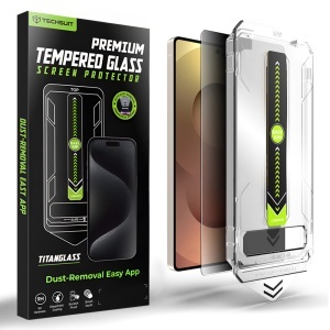 Folie pentru Samsung Galaxy S25 Ultra, sticla securizata, Sistem montare, Protectie 9H, set cu sticker, TitanGlass CrystalHD, Privacy