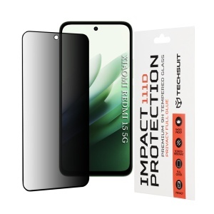 Folie pentru Xiaomi Redmi 15 5G / Redmi 15 4G, Anti-spy Ultra HD, Protectie 9H, Montare Simplă, 111D, set cu sticker, Privacy