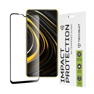 Folie pentru Xiaomi Redmi 9T / Poco M3 / Redmi 9 Power, SKYDDAR INNOVATION, Sticla Securizata, Ultra HD, Protectie 111D, Montare Simplă, Transparent, set cu sticker