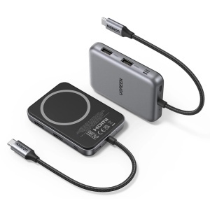Hub 7in1, USB-C, USB, HDMI, SD/TF, PD100W, 10Gbps, 4K, Ugreen - Gri - Img 2