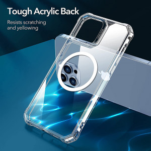 Husa iPhone 13 Pro, ESR Air Armor HaloLock - Transparent - Img 6