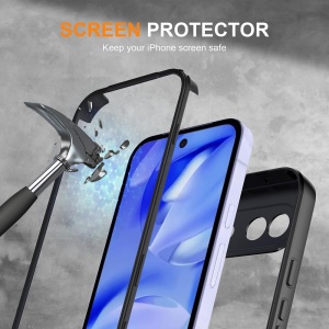 Husa 360° Google Pixel 10a, SKYDDAR INNOVATION, [Pachet 360°] ColorVerse, set cu sticker, Negru - Img 3