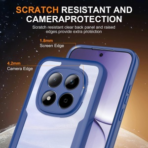 Husa 360° Samsung Galaxy A27 5G, SKYDDAR INNOVATION, [Pachet 360°] ColorVerse, set cu sticker, Albastru - Img 3