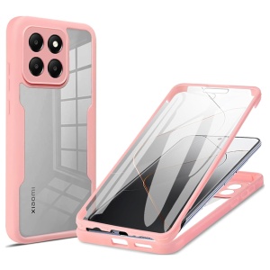 Husa 360° Xiaomi 14T Pro, SKYDDAR INNOVATION, [Pachet 360°] ColorVerse, set cu sticker, Roz