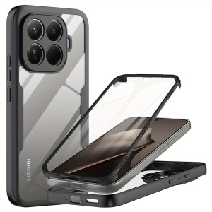 Husa 360° Xiaomi 15T Pro, SKYDDAR INNOVATION, [Pachet 360°] ColorVerse, set cu sticker, Negru - Img 1