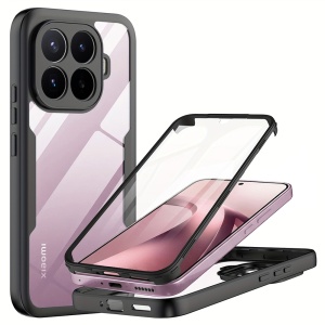Husa 360° Xiaomi 17T, Husa Fata spate, Antisoc, set cu sticker, [Pachet 360°] ColorVerse, Negru