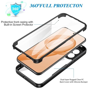 Husa 360° Xiaomi Poco F8 Pro, SKYDDAR INNOVATION, [Pachet 360°] ColorVerse, set cu sticker, Negru - Img 4