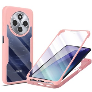 Husa 360° Xiaomi Redmi 14C / Poco C75, SKYDDAR INNOVATION, [Pachet 360°] ColorVerse, set cu sticker, Roz