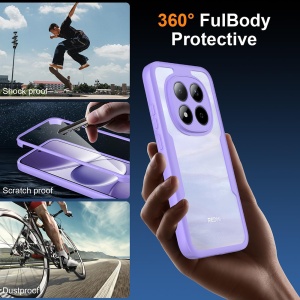 Husa 360° Xiaomi Redmi Note 15 Pro 5G, SKYDDAR INNOVATION, [Pachet 360°] ColorVerse, set cu sticker, Roz - Img 6