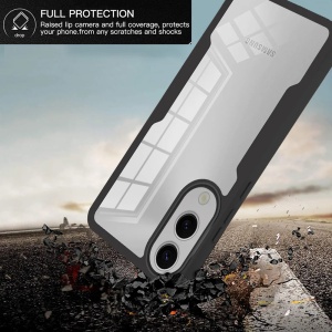 Husa + Folie pentru Samsung Galaxy S25 Edge, SKYDDAR INNOVATION, [Pachet 360°] ColorVerse, Negru, set cu sticker - Img 3