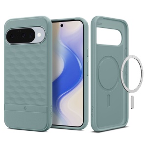 Husa Google Pixel 10 / Pixel 10 Pro, Spigen Caseology Parallax MagSafe, Verde