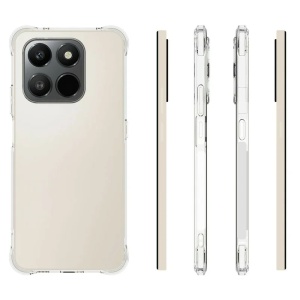 Husa Honor 400 Smart / X7d din Silicon, Protectie colturi, set sticker, Anti Soc, Transparent - Img 5