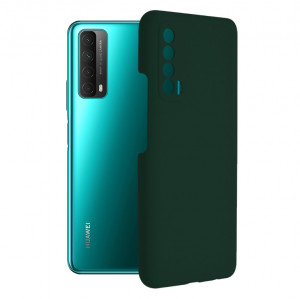 Husa Huawei P Smart 2021 din silicon moale, Techsuit Soft Edge - Dark Green