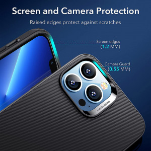 Husa iPhone 13 Pro, ESR Air Shield Boost - Translucent Black - Img 4