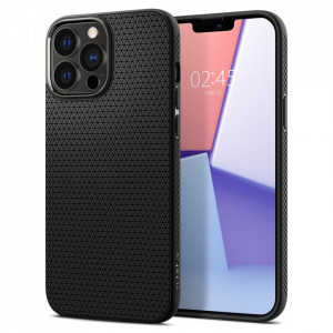 Husa iPhone 13 Pro, Spigen Liquid Air - Matte Black