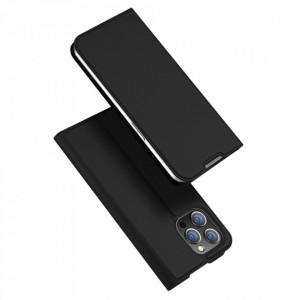 Husa iPhone 14 Pro tip carte, Skin Pro Dux Ducis - Negru