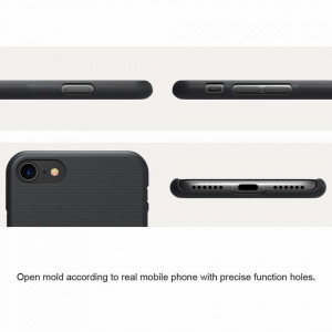 Husa iPhone 7 / 8 / SE 2 / SE 2020, Super Frosted Shield, Nillkin - Negru - Img 6