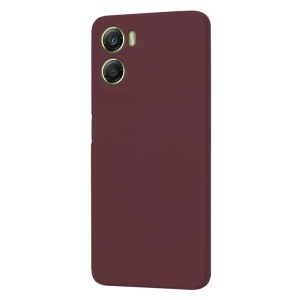 Husa Motorola Moto G06 din Silicon Catifelat, SoftElegance, set cu sticker, Bordo - Img 3