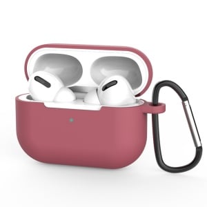 Husa pentru AirPods Pro 3 din silicon, Carabina Prindere, Protectie 360°, Slim, Skyddar Silicone Case, Bordo