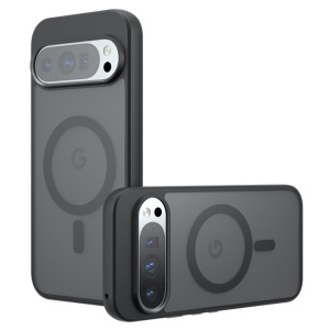 Husa pentru Google Pixel 10 Pro, SKYDDAR INNOVATION, PureFrost MagSafe, AntiSoc, set cu sticker, Negru frost